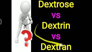 Dextrose vs Dextrin vs Dextran [upl. by Attenor]