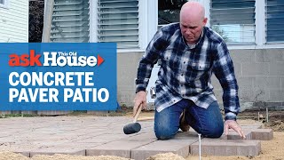 How to Install Concrete Pavers  Ask This Old House [upl. by Wehtam]