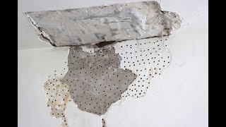 DIY Repairing Water Damaged Plaster [upl. by Einaffit]