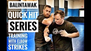 Balintawak Quick Hit Series Training with Elbow Strikes [upl. by Nickerson]