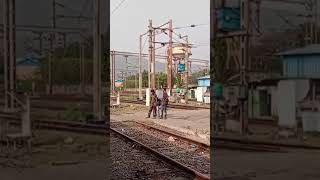 departing visakhapatnam railway station 🚉 18526 indianrailways tracksounds train trainsound [upl. by Aisat]