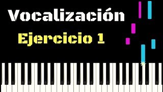 EJERCICIO DE VOCALIZACIÓN 1  Tutorial piano [upl. by Esta]