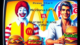 Burger King vs McDonald’s  TV Ad  1986  USA [upl. by Gschu]