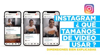 INSTAGRAM ¿Qué DIMENSIONES de VIDEO debo usar [upl. by Yk]