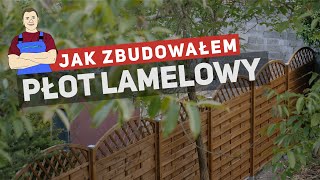 Montaż ogrodzenia  płot lamelowy ażurowy [upl. by Auqenes]